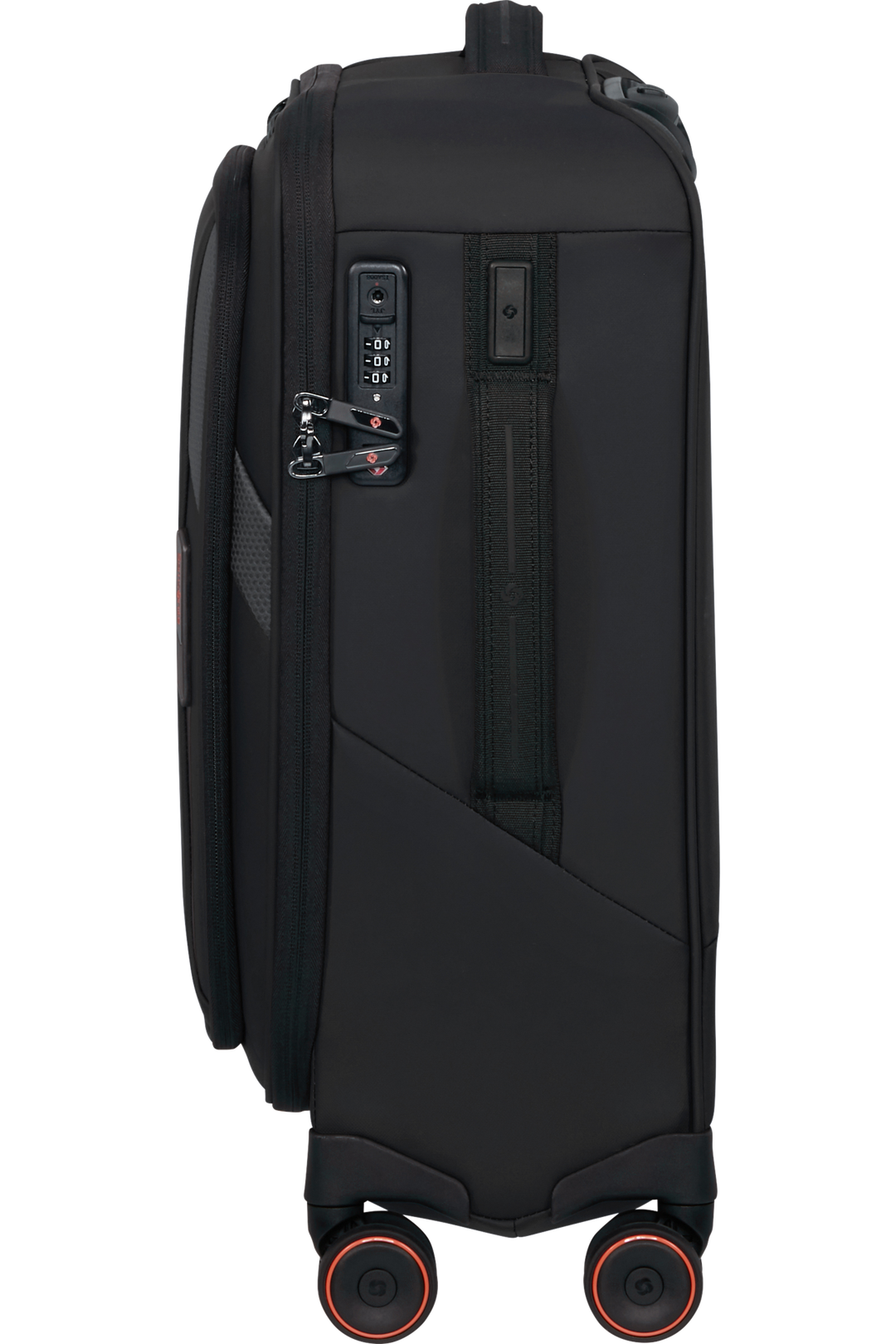 Samsonite Glazed מזוודת עלייה למטוס רכה מתרחבת 55 ס״מ - שחור