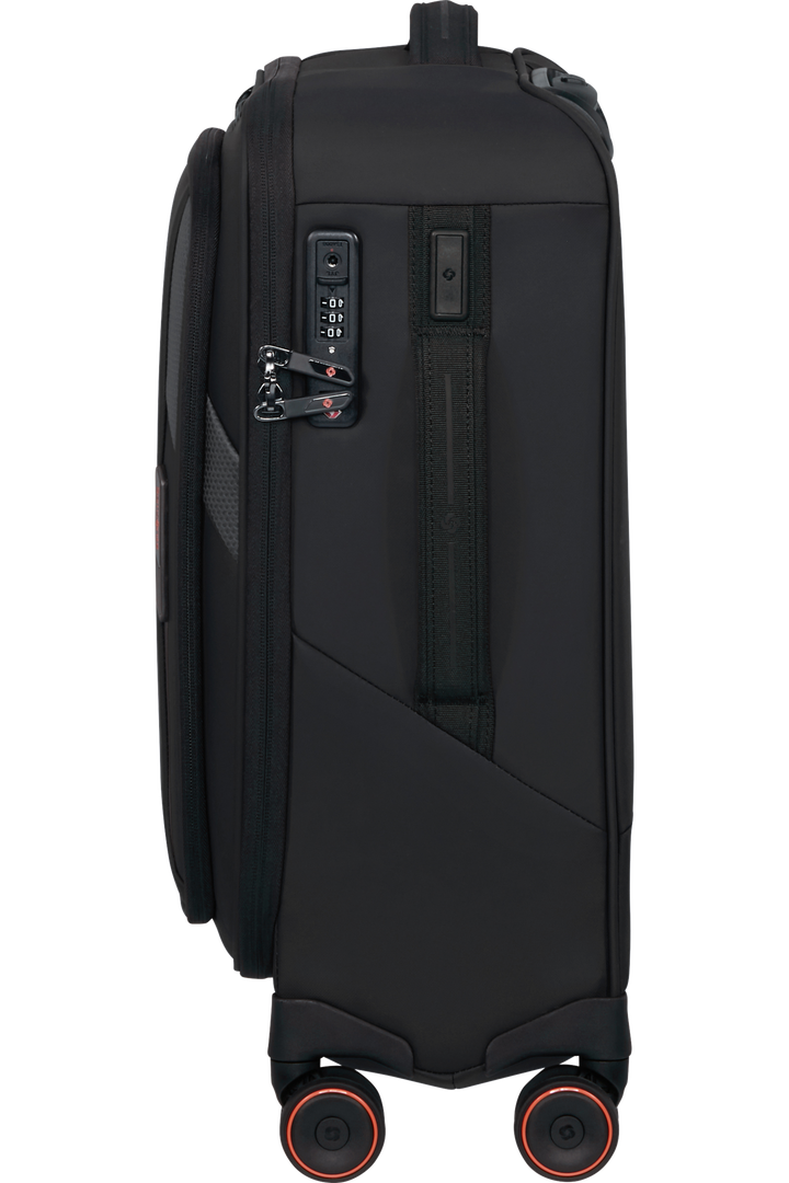 Samsonite Glazed מזוודת עלייה למטוס רכה מתרחבת 55 ס״מ - שחור