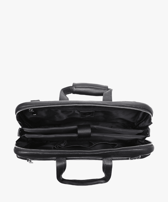 תיק עבודה מעור לגבר דגם ניקסון - תיק התיקיםEmanuelתיקי צד לגבר