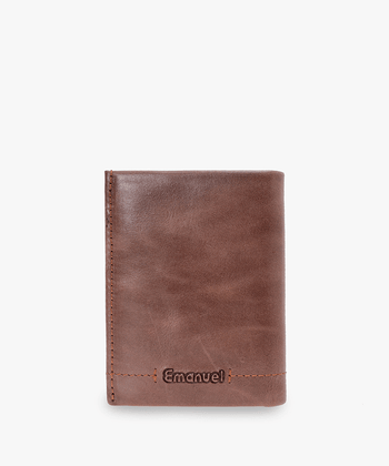 ארנק עור משומן שון - תיק התיקיםEmanuelארנקי גברים