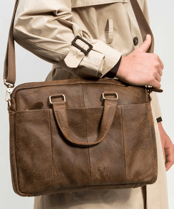 תיק עבודה מעור דגם יוזד פורטפוליו - תיק התיקיםEmanuelתיקי צד לגבר