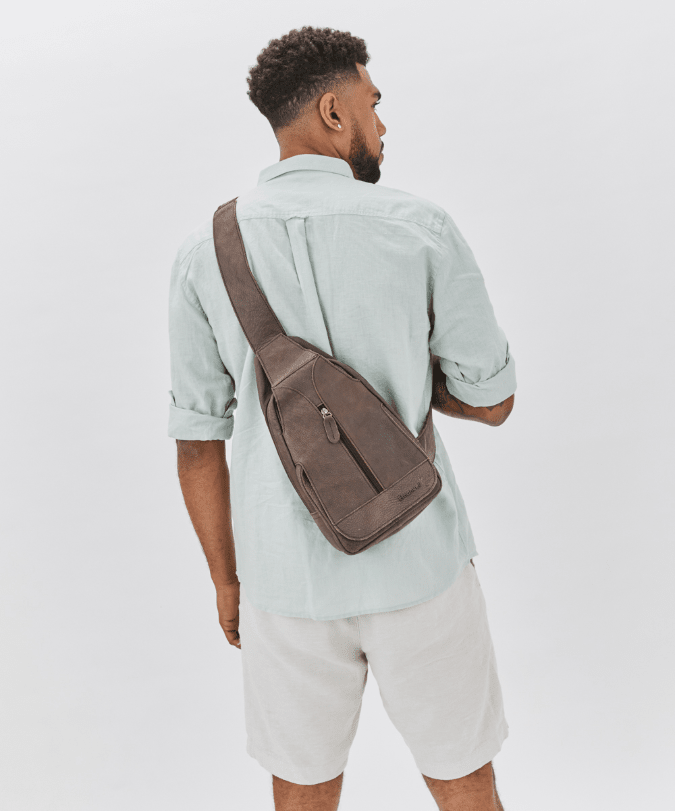 תיק מעור דגם אוכף - תיק התיקיםEmanuelתיקי צד לגבר