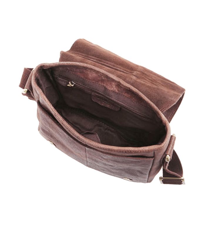 תיק עור דגם ברק לגבר - תיק התיקיםEmanuelתיקי צד לגבר