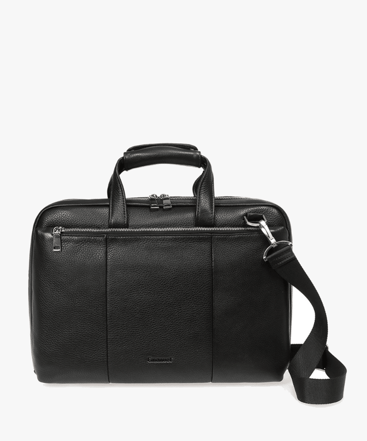 תיק עבודה מעור לגבר דגם ניקסון - תיק התיקיםEmanuelתיקי צד לגבר