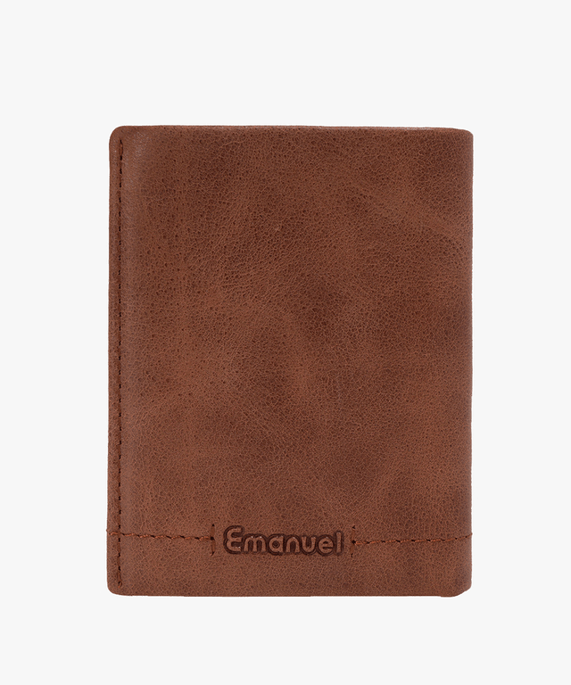 ארנק עור בילי משומן - תיק התיקיםEmanuelארנקי גברים