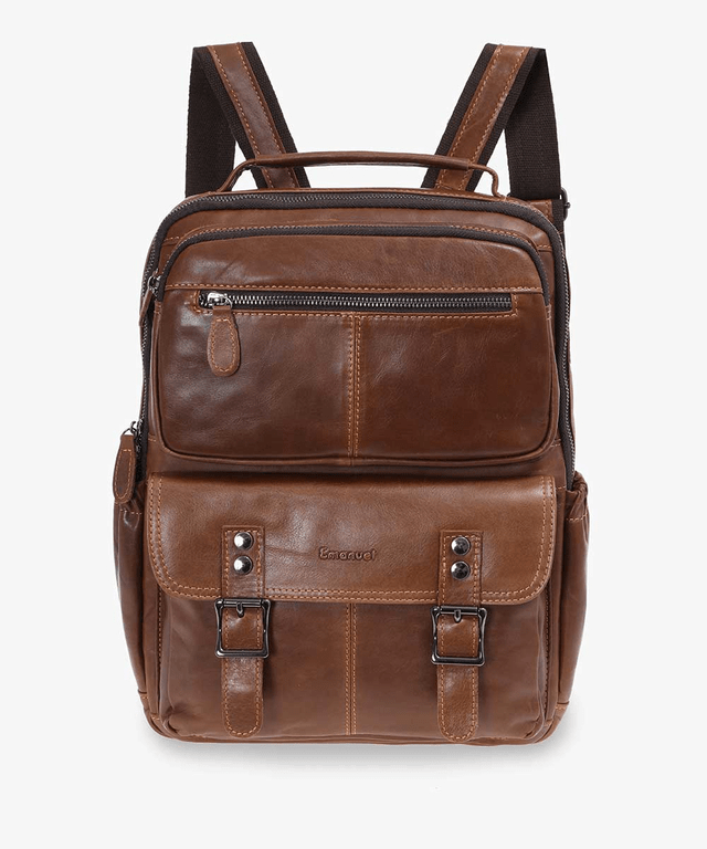 תיק גב מעור דגם גוואטמלה - תיק התיקיםEmanuelתיקי גב לנשים