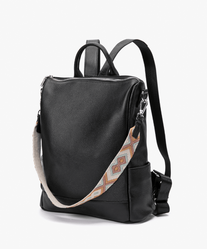 תיק גב מעור דגם אדריאנה - תיק התיקיםEmanuelתיקי גב לנשים