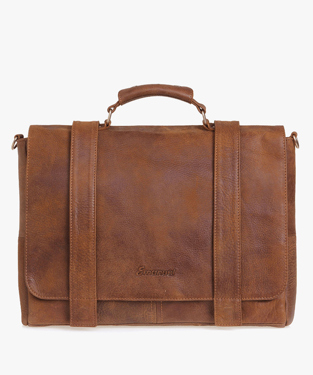 תיק מעור אפריקה דגם סינגפור - תיק התיקיםEmanuelתיקי צד לגבר