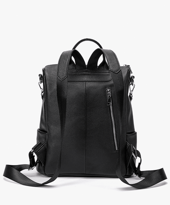 תיק גב מעור דגם אדריאנה - תיק התיקיםEmanuelתיקי גב לנשים