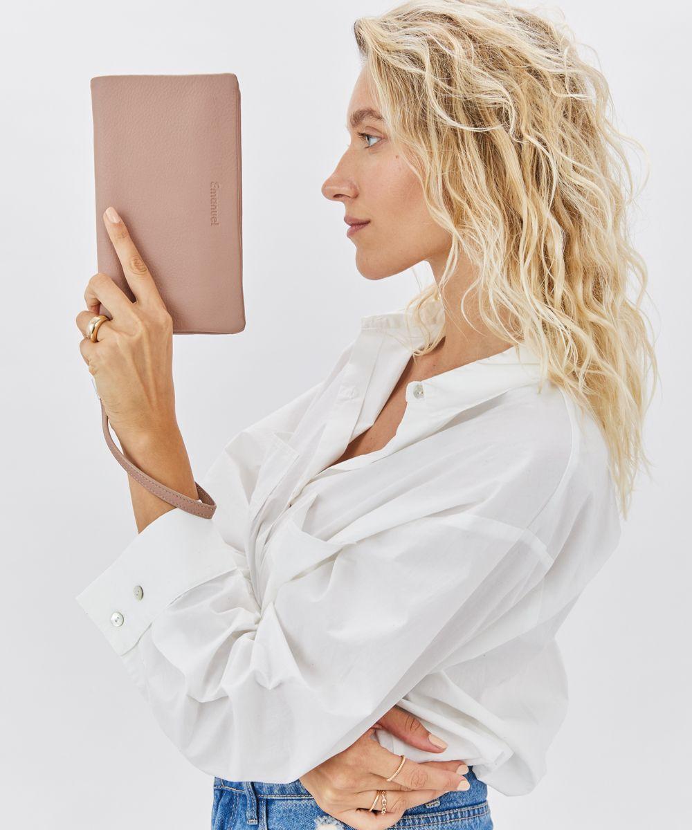 Emanuel ארנק עור נאפה דגם עדן - תיק התיקיםEmanuelנשים