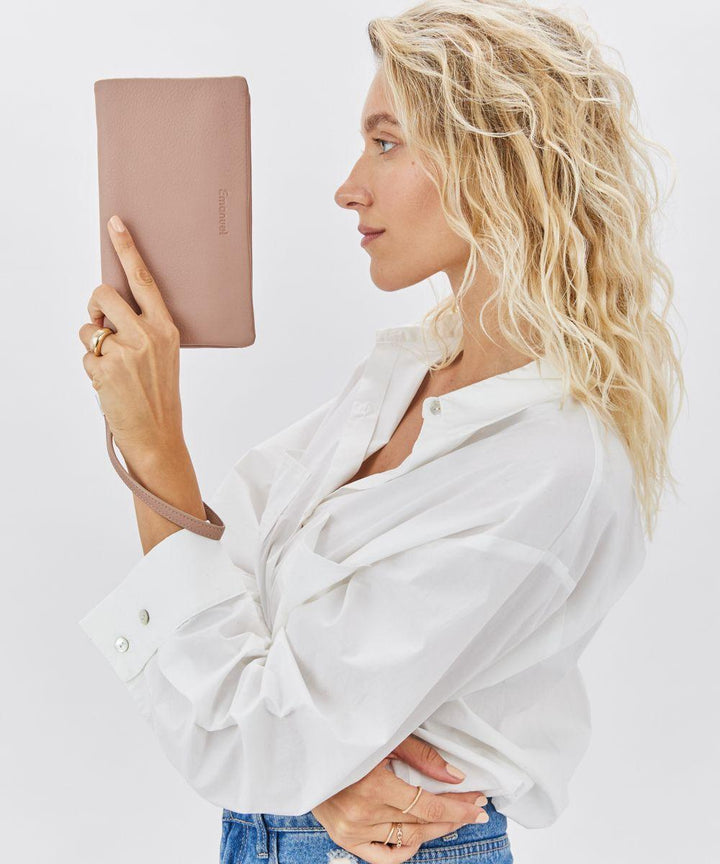 Emanuel ארנק עור נאפה דגם עדן - תיק התיקיםEmanuelנשים