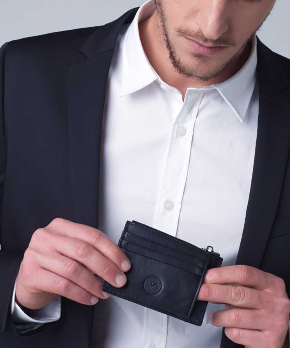 Emanuel ארנק לכרטיסים מעור דגם ניקו - תיק התיקיםEmanuelארנקים