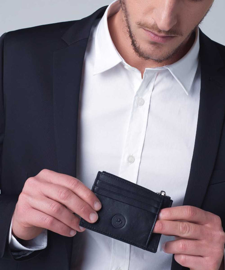 Emanuel ארנק לכרטיסים מעור דגם ניקו - תיק התיקיםEmanuelארנקים