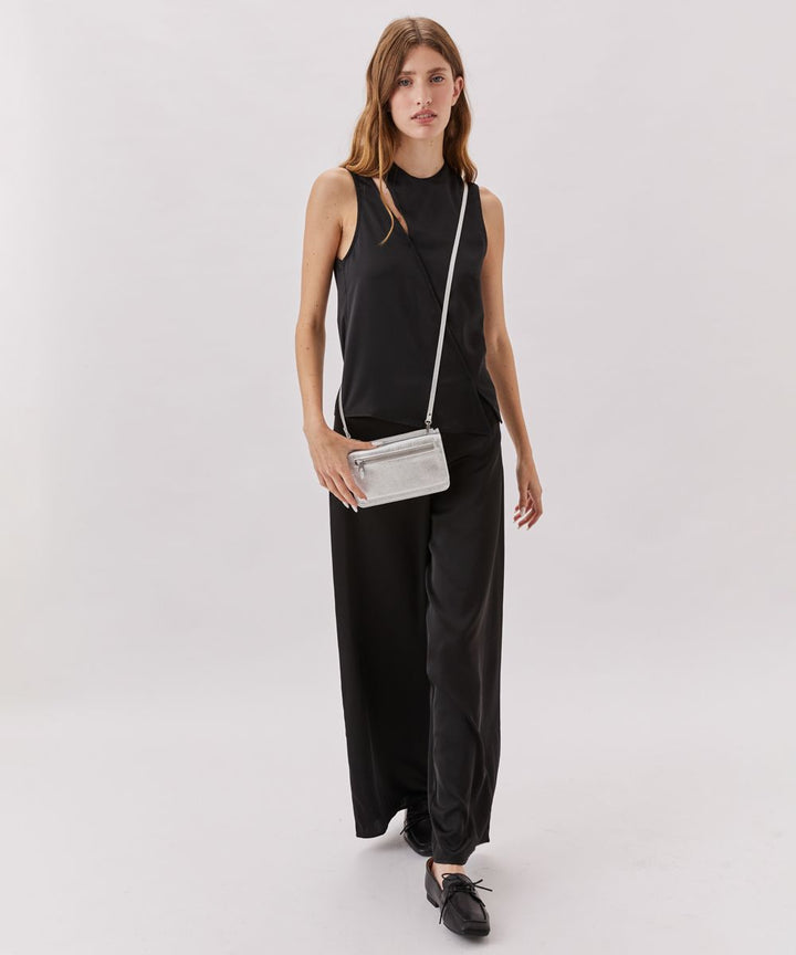 Emanuel תיק מעור דגם ברלין מטאלי - תיק התיקיםEmanuelנשים