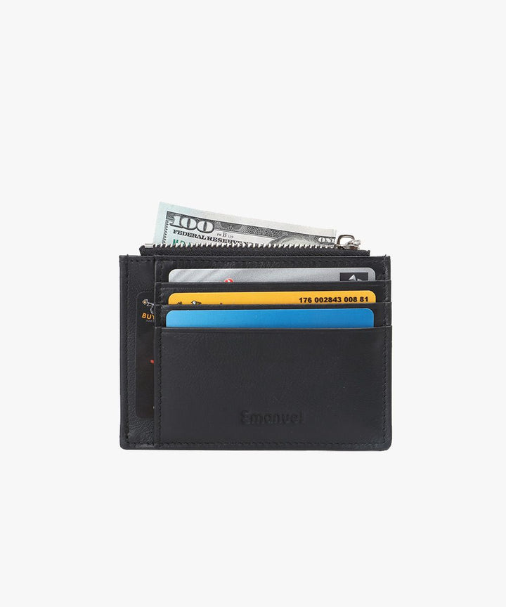 Emanuel ארנק לכרטיסים מעור דגם ניקו - תיק התיקיםEmanuelארנקים