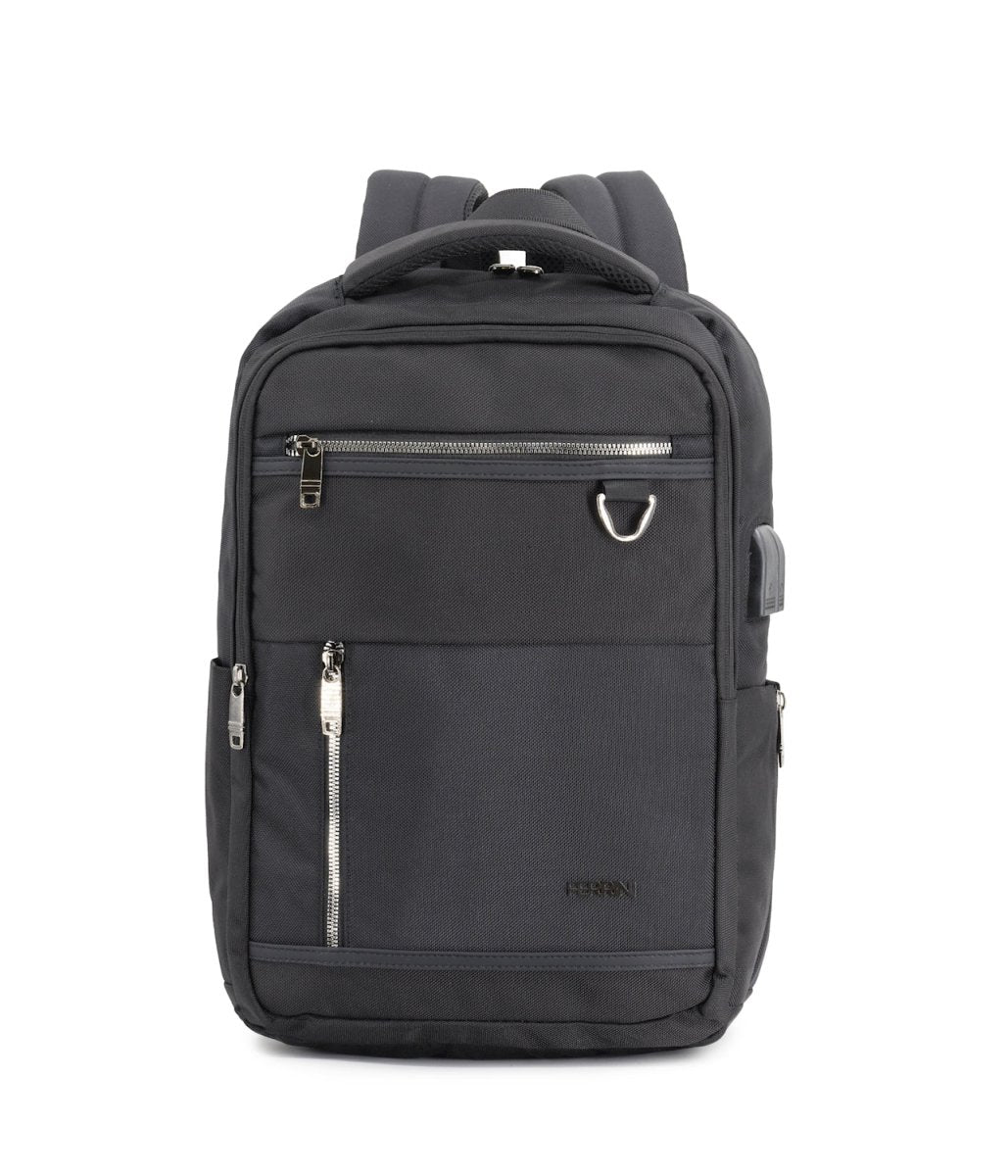 FERRINI תיק גב ללפטופ 15.6" בשחור - תיק התיקיםFERRINIתיקים