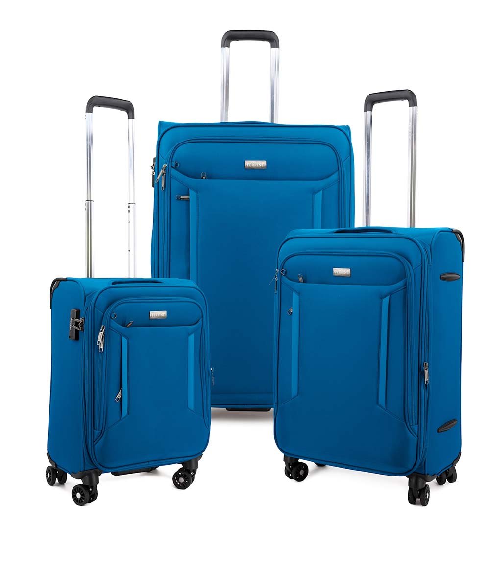 FERRINI סט 3 מזוודות בד איכותיות - תיק התיקיםFERRINIמזוודות