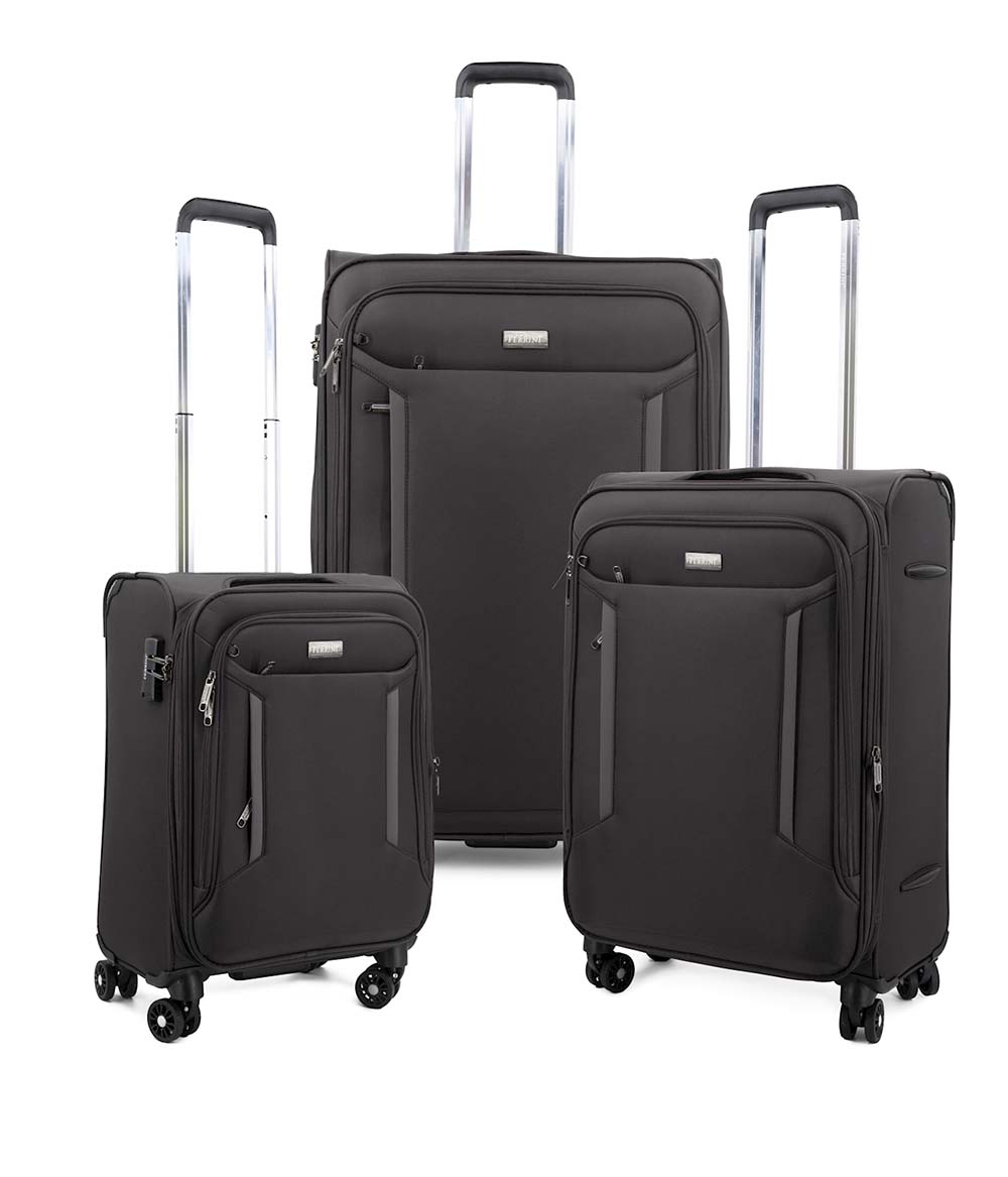 FERRINI סט 3 מזוודות בד איכותיות - תיק התיקיםFERRINIמזוודות