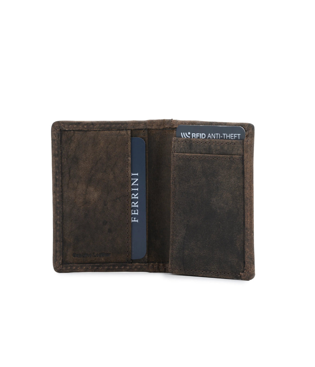 ארנק מגנט עור וקנבס FERRINI - תיק התיקיםFerriniWallet