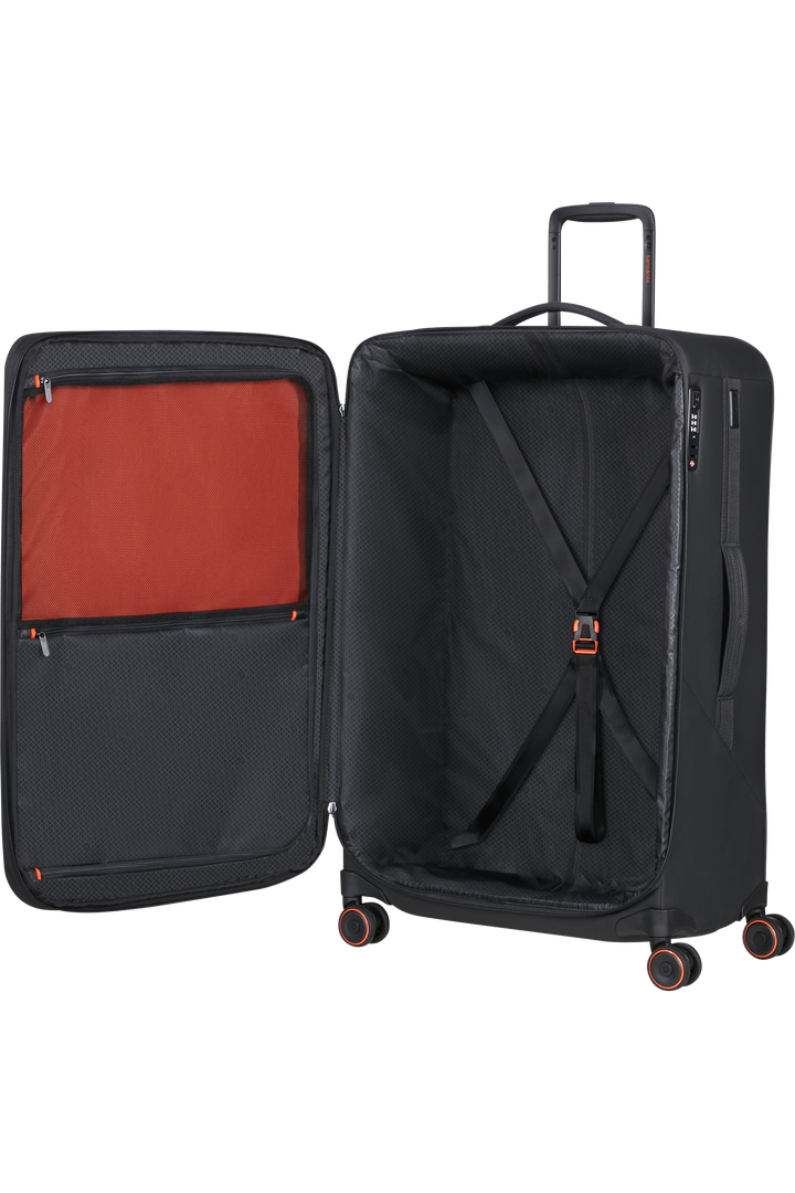 Samsonite Glazed מזוודה רכה מתרחבת ענקית 84 ס״מ - שחור