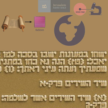 שרשרת תליון יונת השלום עדין - תיק התיקיםJerusalem Nano Bible