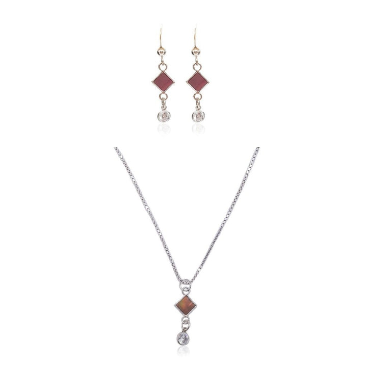 סט מרים - מעויינים עם ננו תנ״ך וזירקון - תיק התיקיםJerusalem Nano Bible Jewelry