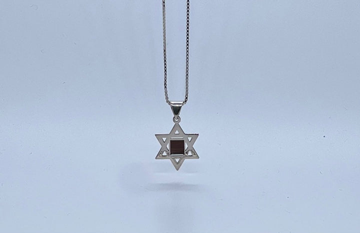 שרשרת מגן דוד עם ננו תנך - תיק התיקיםJerusalem Nano Bible Jewelry