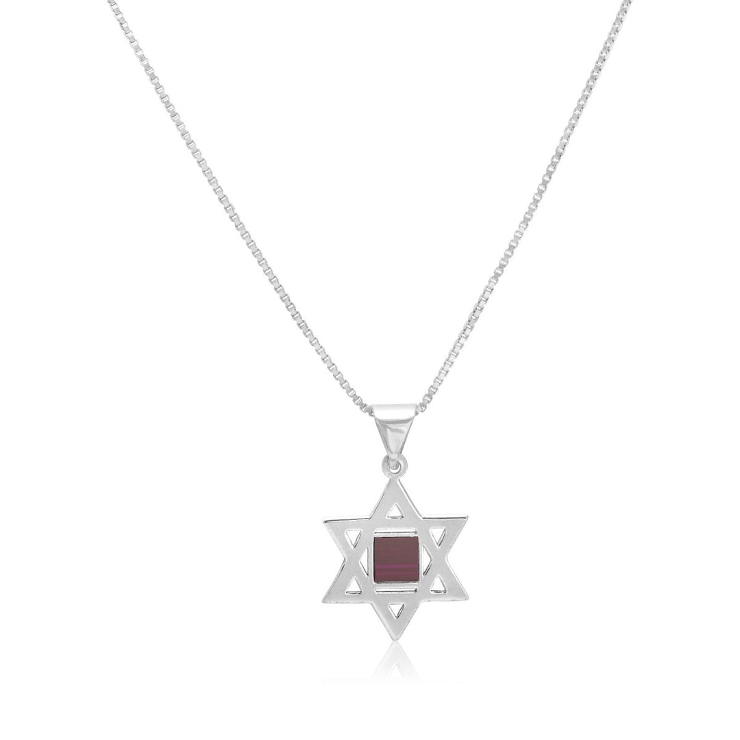 שרשרת מגן דוד עם ננו תנך - תיק התיקיםJerusalem Nano Bible Jewelry
