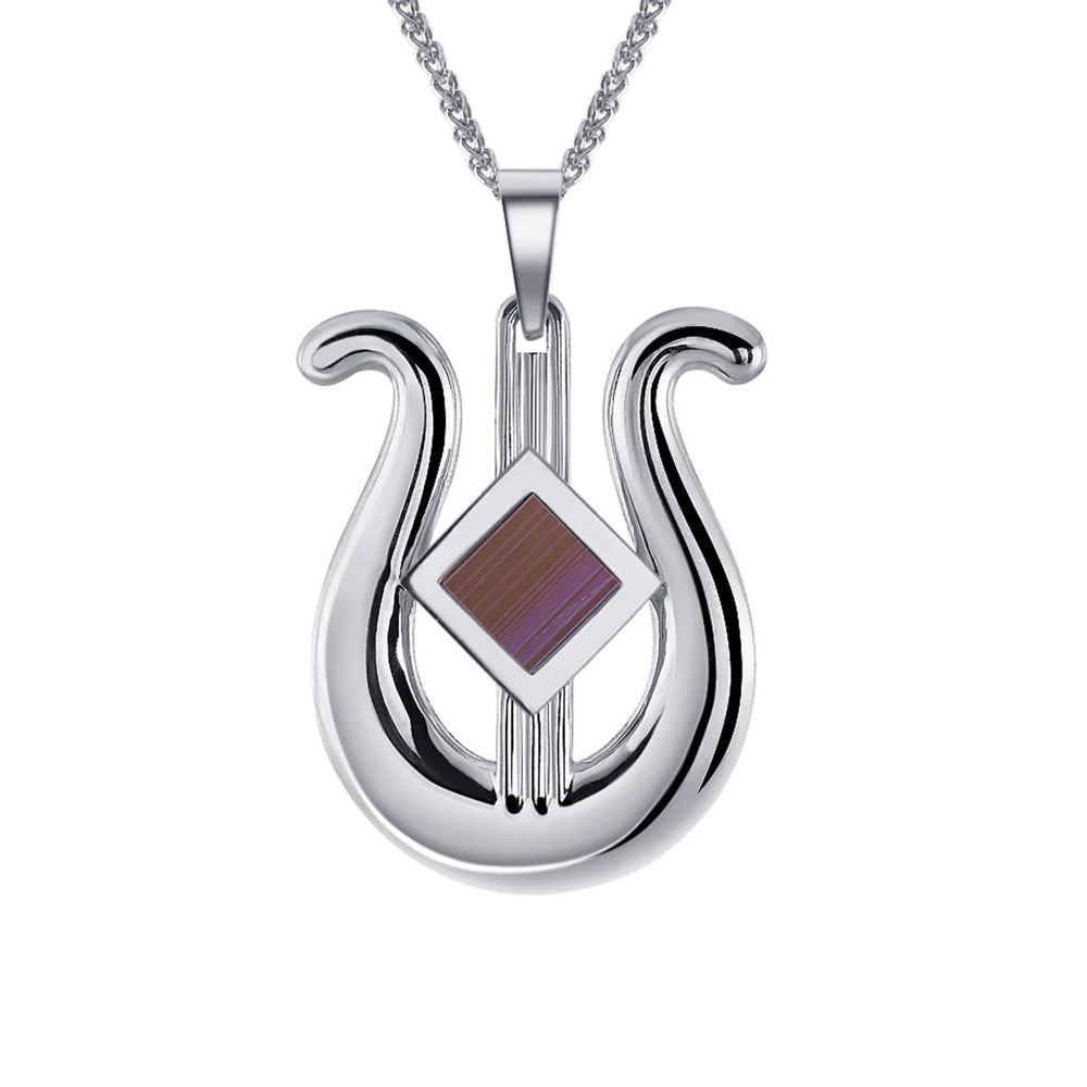 נבל דוד זהב משובץ ננו תנ"ך - תיק התיקיםJerusalem Nano Bible Jewelry