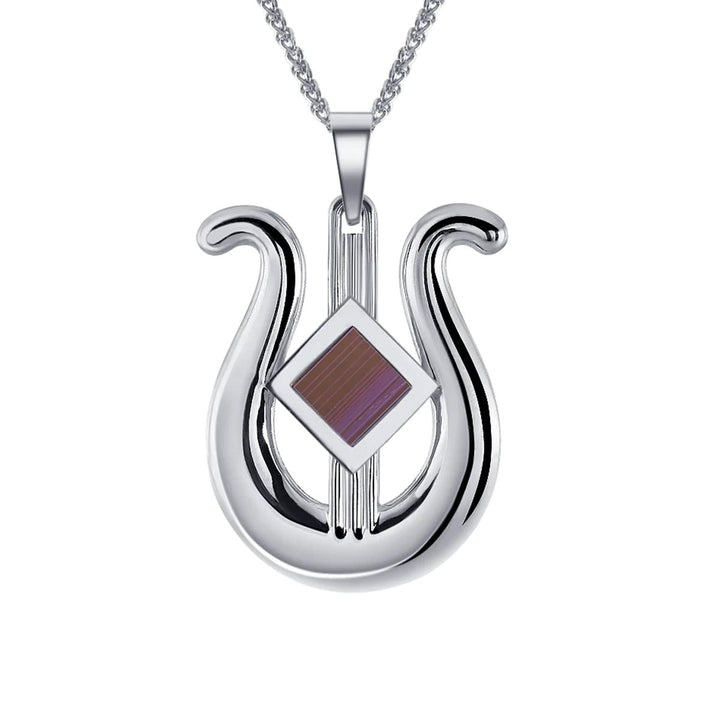 נבל דוד זהב משובץ ננו תנ"ך - תיק התיקיםJerusalem Nano Bible Jewelry