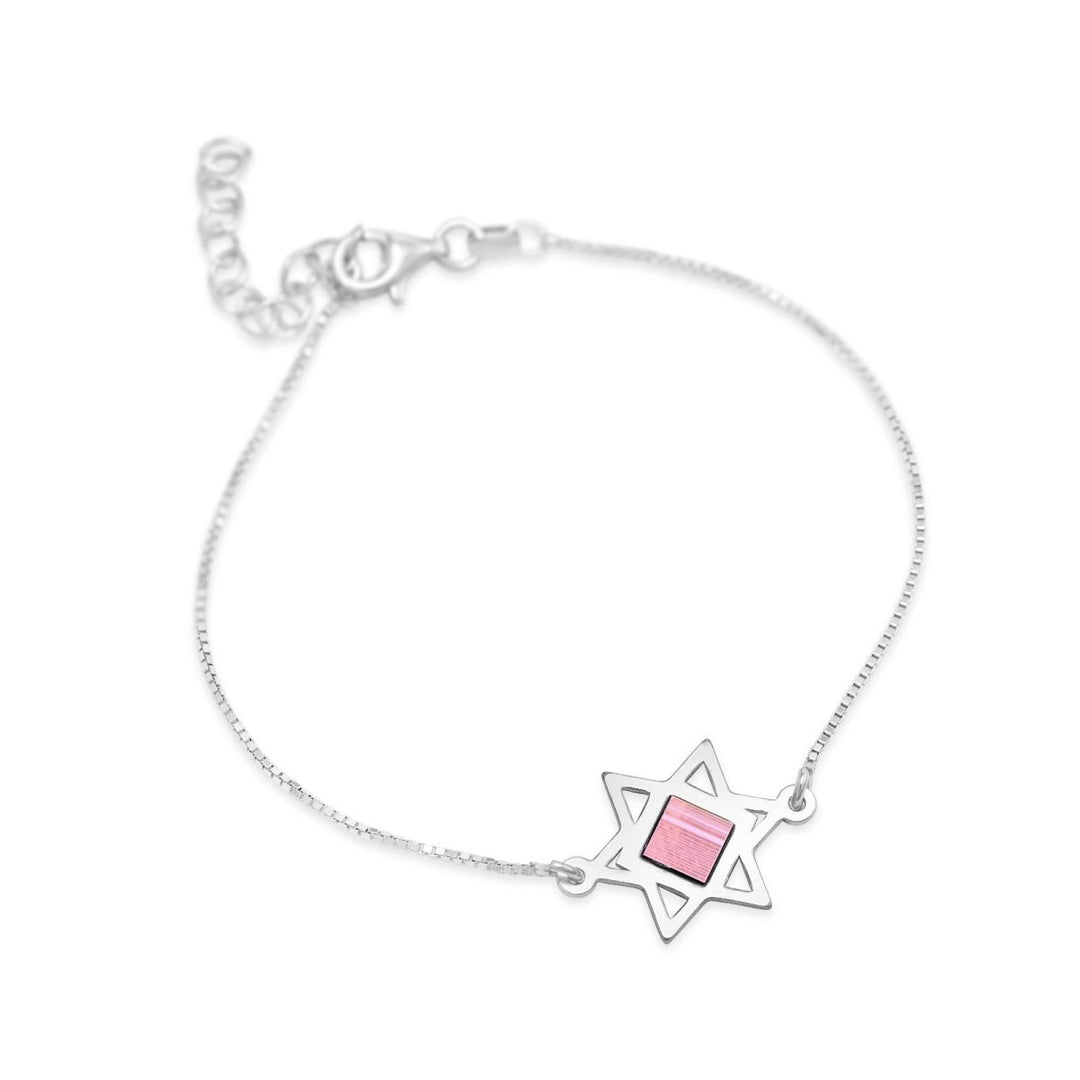 צמיד מגן דוד עדין לאישה - תיק התיקיםJerusalem Nano Bible Jewelry