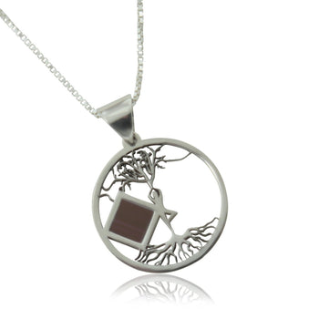 שרשרת עץ החיים עם דמות משובץ ננו תנ"ך - תיק התיקיםJNB Jewishחנות "ג'רוזלם ננו תנ"ך" היחיד שמיוצר בישראל