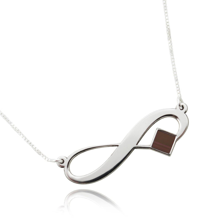 שרשרת כסף תליון אינפיניטי עם ננו תנ"ך - תיק התיקיםJNB Jewishחנות "ג'רוזלם ננו תנ"ך" היחיד שמיוצר בישראל