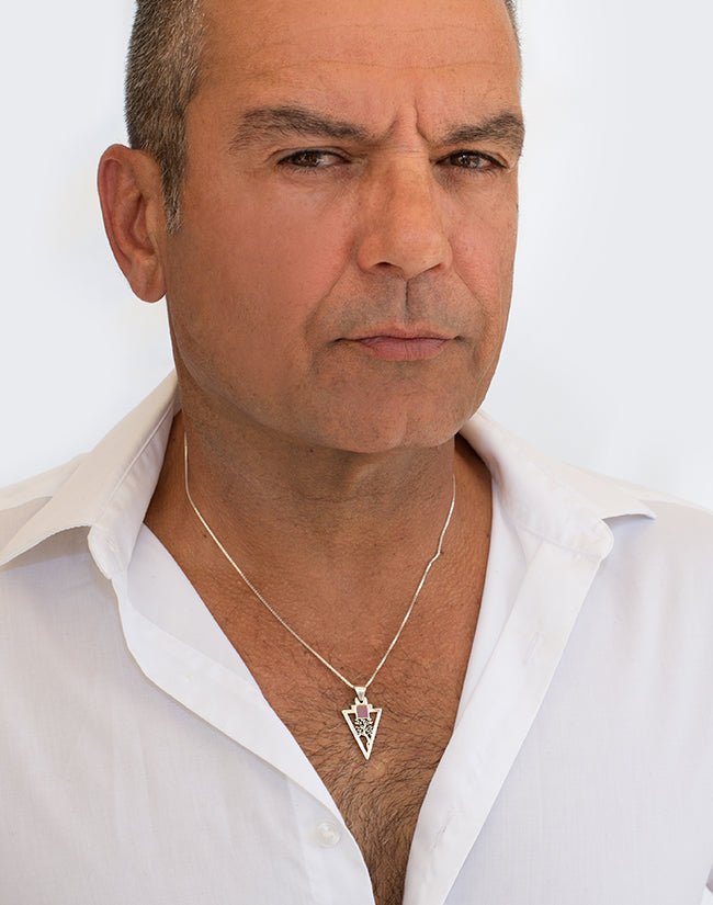 משולש עץ החיים לגבר משובץ ננו תנ"ך - תיק התיקיםJNB Jewishחנות "ג'רוזלם ננו תנ"ך" היחיד שמיוצר בישראל