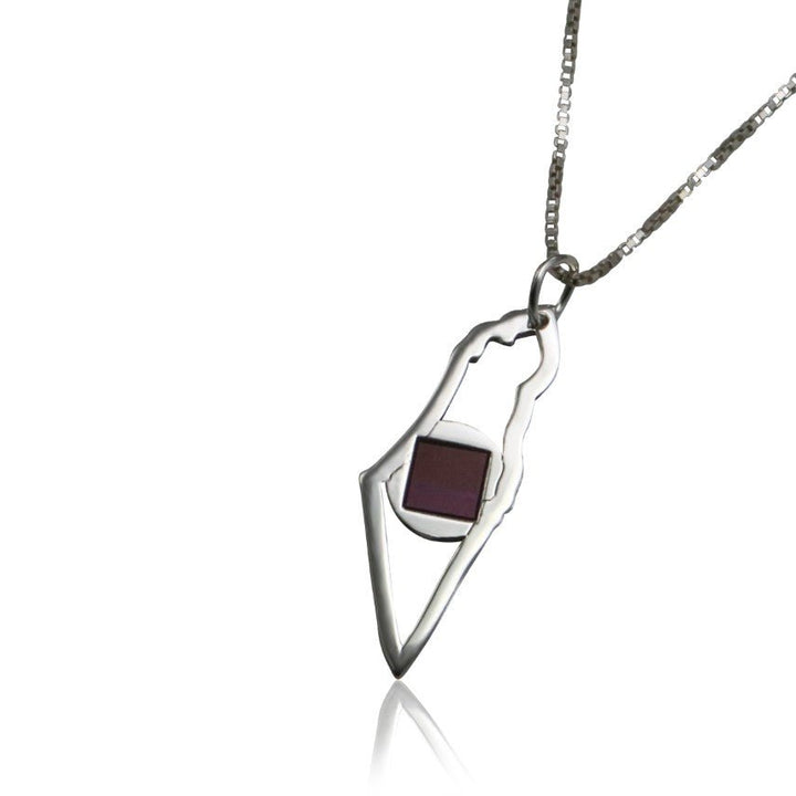 תליון מפת ארץ ישראל עם ג'רוזלם ננו תנ"ך - לגבר - תיק התיקיםJNB Jewishחנות "ג'רוזלם ננו תנ"ך" היחיד שמיוצר בישראל