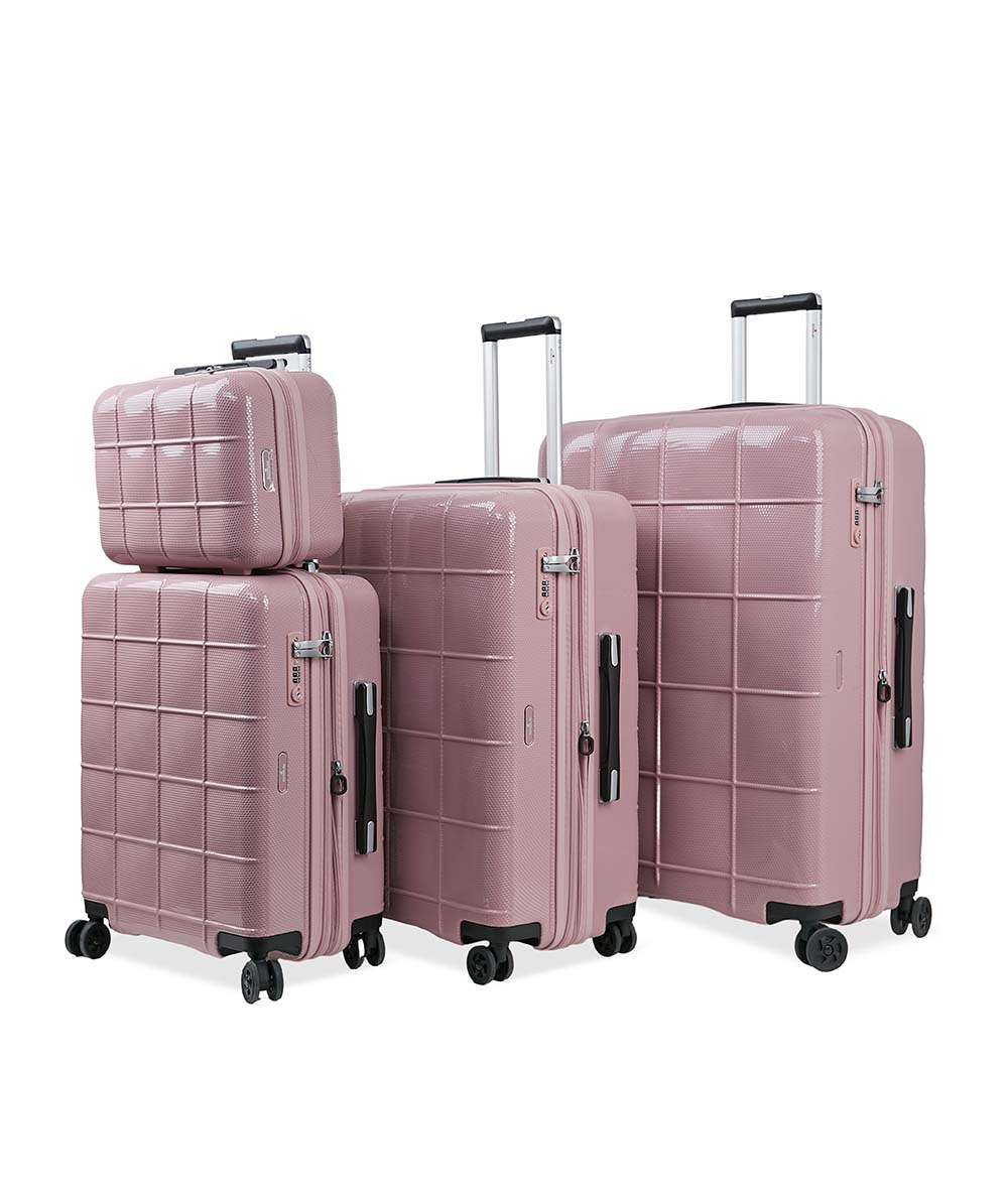 Echolac Square luggage  סט 3 מזוודות קשיחות איכותיות
