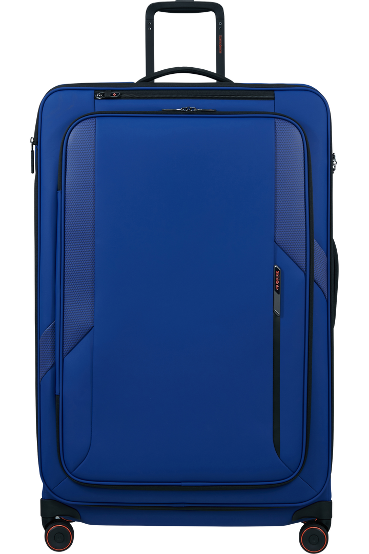 Samsonite Glazed מזוודה רכה מתרחבת ענקית 84 ס״מ - כחול חשמלי