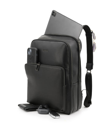 תיק גב מעור למחשב MARCO - תיק התיקיםFerriniBackpack