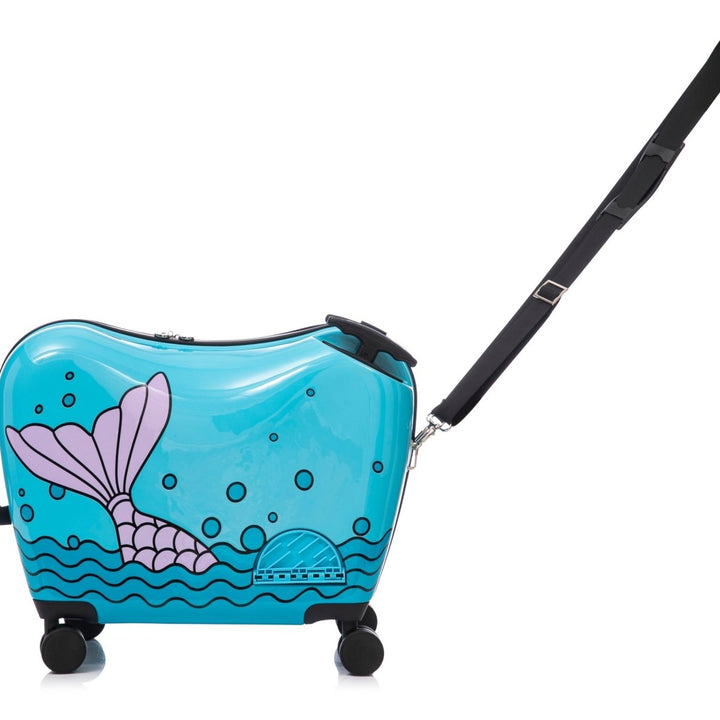 מזוודת ילדים צבעונית ומעוצבת מבית Marshmelo דגם Blue Mermaid - תיק התיקיםMARSHMELOLuggage