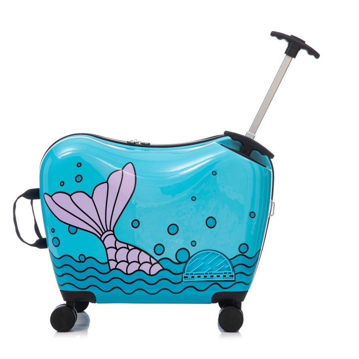 מזוודת ילדים צבעונית ומעוצבת מבית Marshmelo דגם Blue Mermaid - תיק התיקיםMARSHMELOLuggage