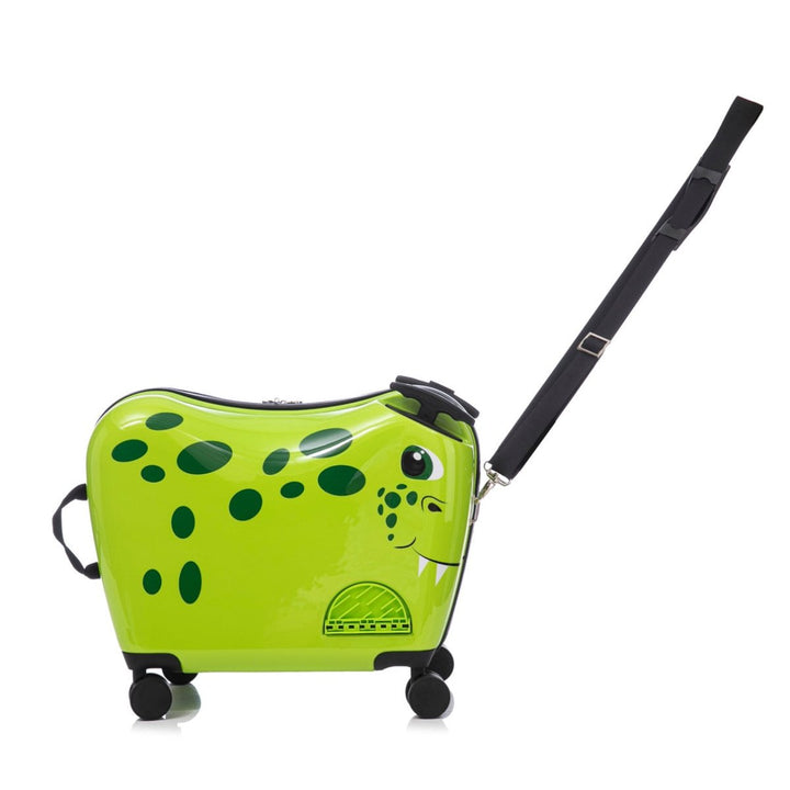 מזוודת ילדים צבעונית ומעוצבת מבית Marshmelo דגם Green Dino - תיק התיקיםMARSHMELOLuggage