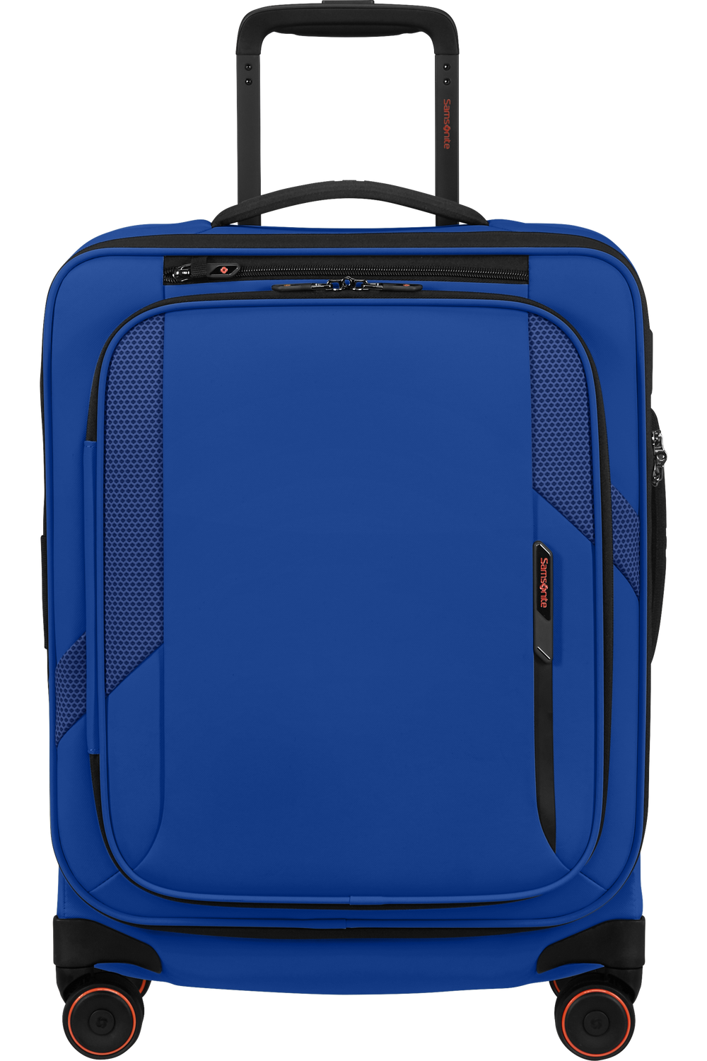 Samsonite Glazed מזוודת עלייה למטוס רכה מתרחבת 55 ס״מ - כחול חשמלי