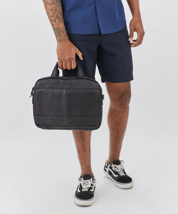 NAUTICA תיק עור עבודה זיקים נאוטיקה - תיק התיקיםNAUTICAתיקים לצד למחשב נייד