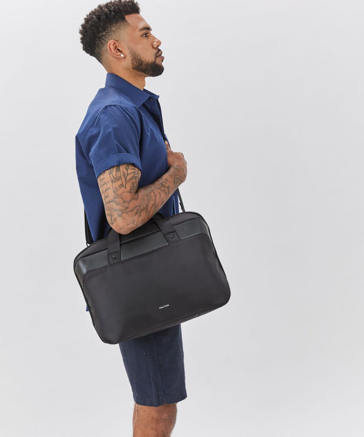 NAUTICA תיק עור עבודה זיקים נאוטיקה - תיק התיקיםNAUTICAתיקים לצד למחשב נייד