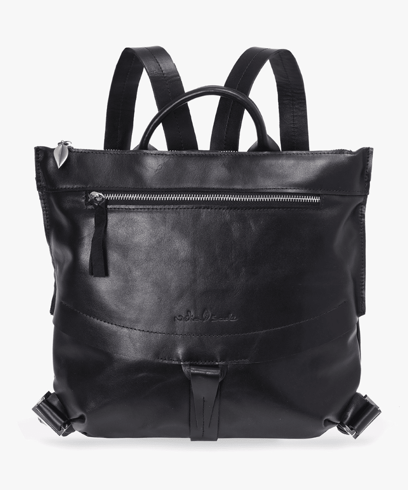 תיק גב מעור דגם נואר - תיק התיקיםNeta Sadeתיקי גב לנשים