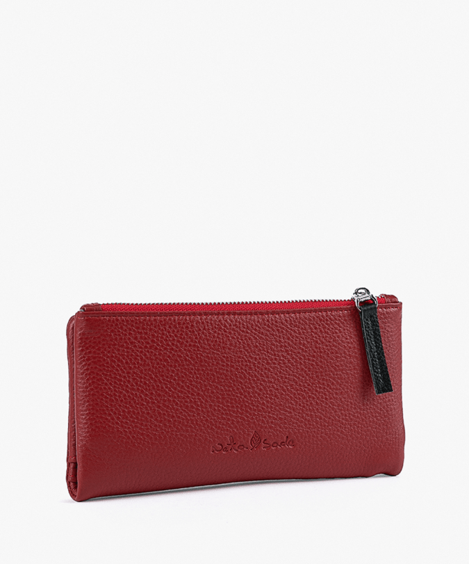 ארנק עור דגם אפרול - תיק התיקיםNeta Sadeארנקי נשים