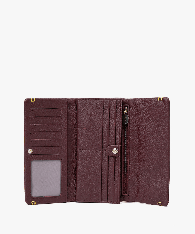 ארנק מעור נאפה דגם קקדו - תיק התיקיםNeta Sadeארנקי נשים