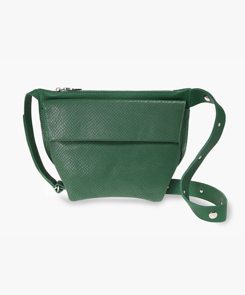 Neta Sade תיק פאוץ' מעור דגם עין שמר טקסטורה - תיק התיקיםנטע שדהנשים