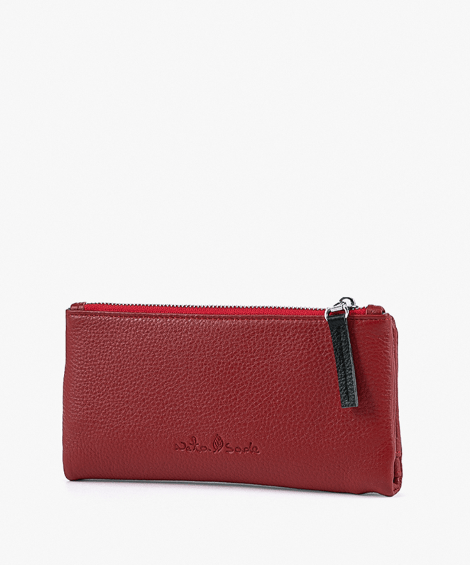 ארנק עור דגם אפרול - תיק התיקיםNeta Sadeארנקי נשים