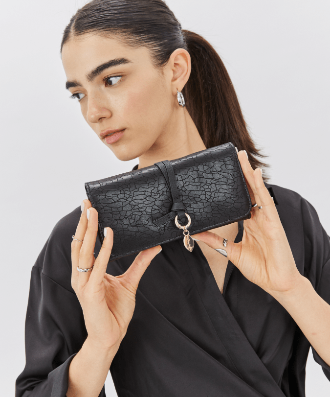 ארנק עור דגם מלניה גדול - תיק התיקיםNeta Sadeארנקי נשים